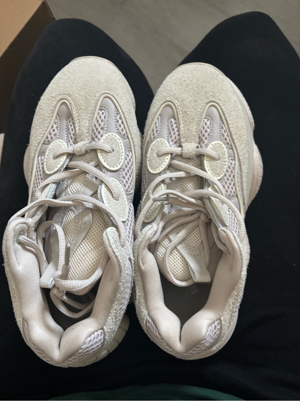 Yeezy adidas Women's Cream/Tan Chunky Runner Sneakers